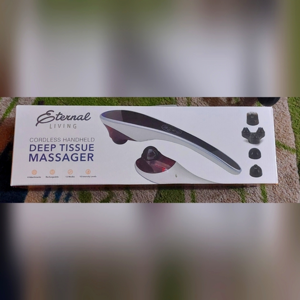 Eternal Living cordless handheld deep tissue massager